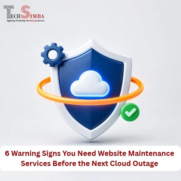 Website maintenance services protecting a site from cloud outages